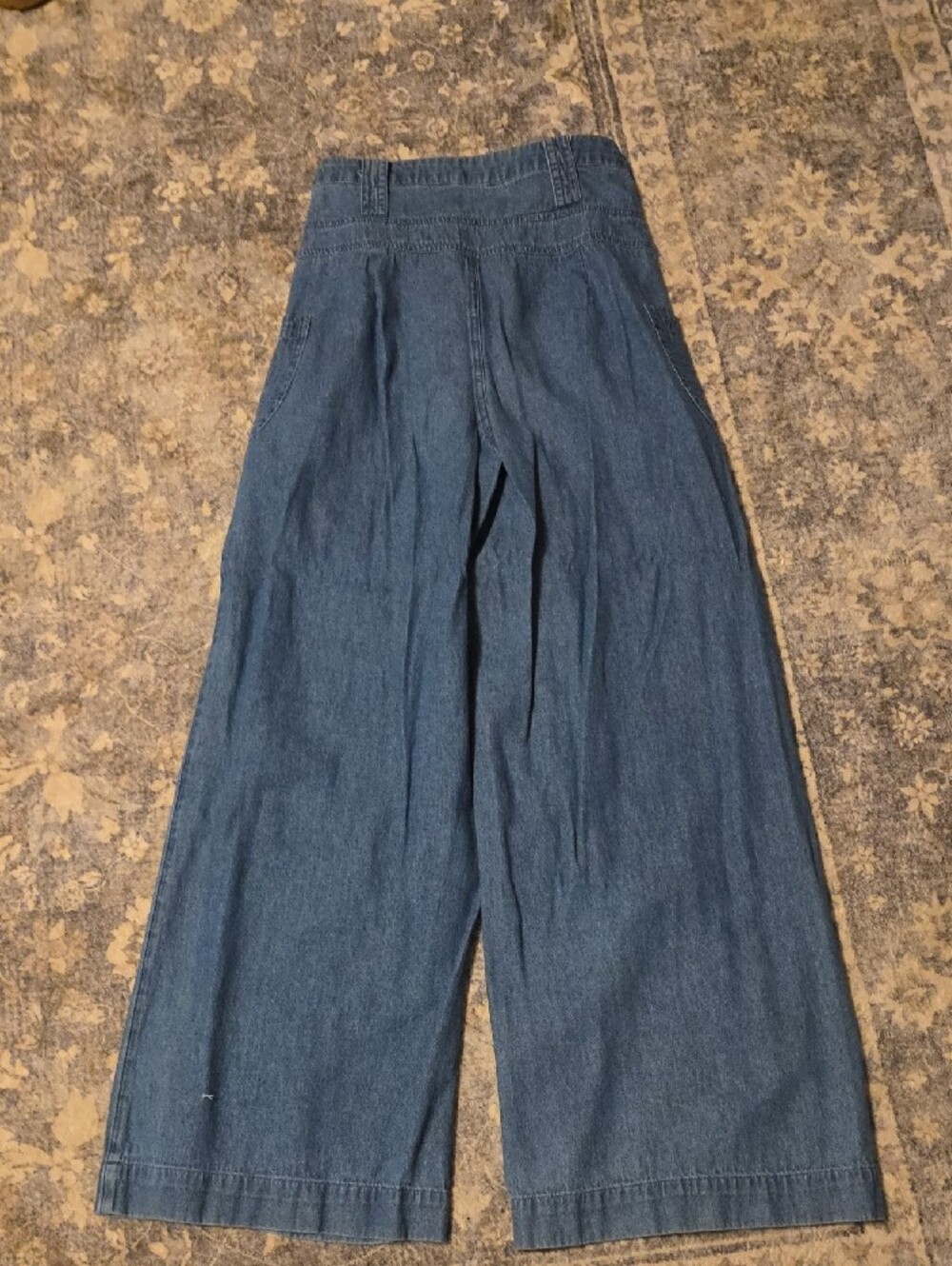 American Eagle Outfitters Wide-Leg Denim Jeans in Classic Blue - Picture 5 of 5